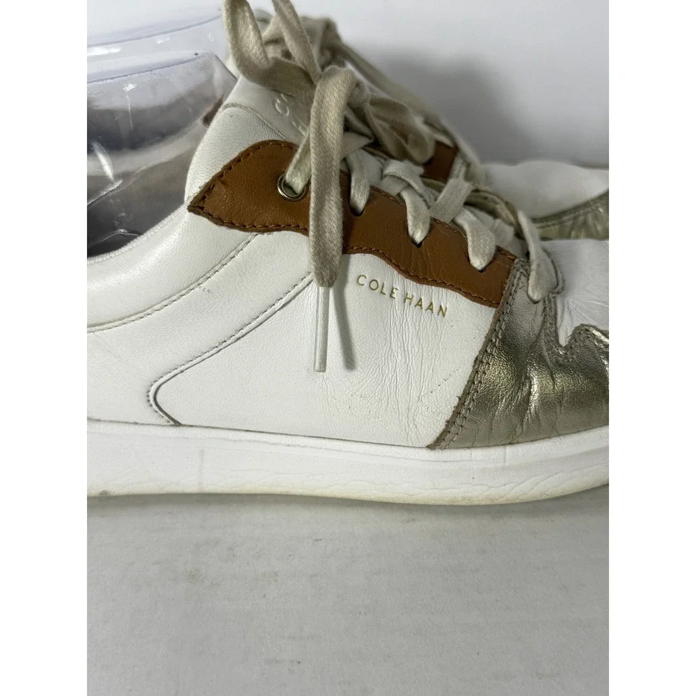 Cole‎ Haan Grand Crosscourt Women's Size 7B White Lace-Up Tennis Low Top Sneaker